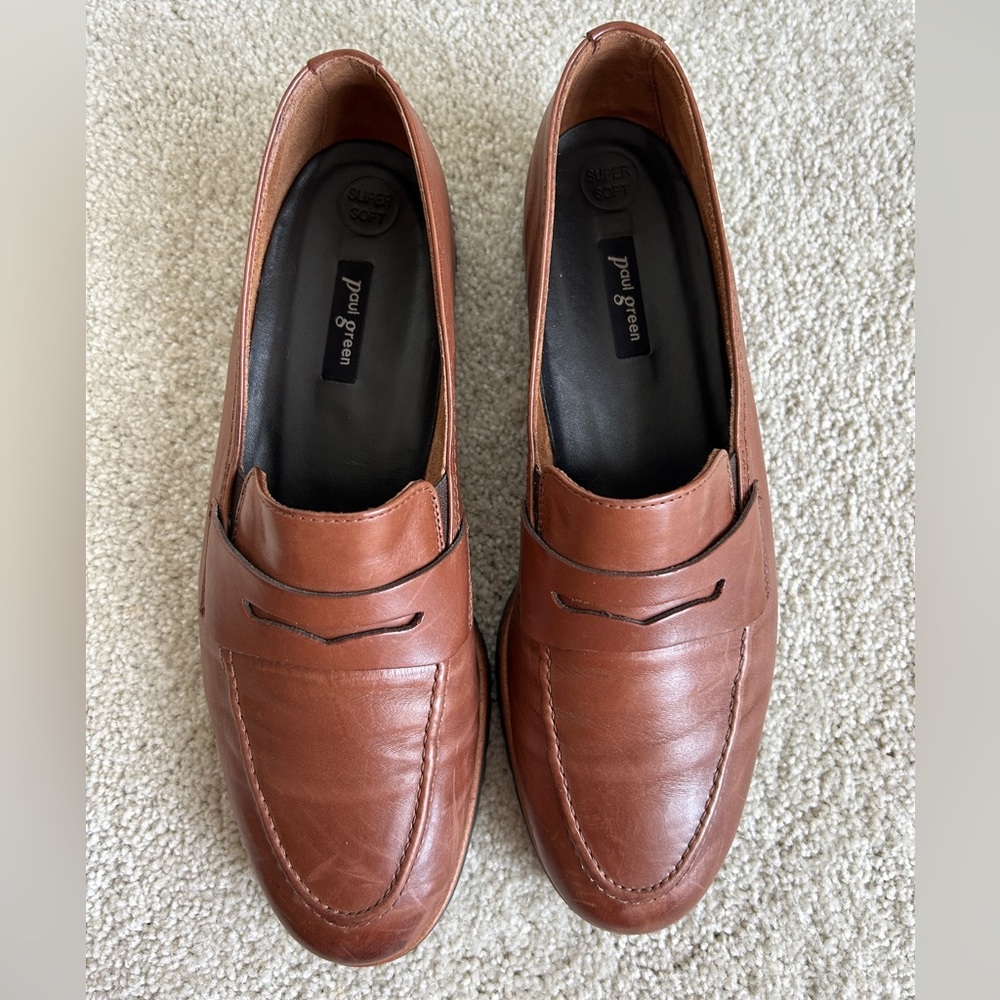 Paul Green Billy Nougat Leather Loafer Super Soft